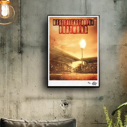 Limitierter Kunstdruck – Westfalenstadion Dortmund (3) (DIN A2)