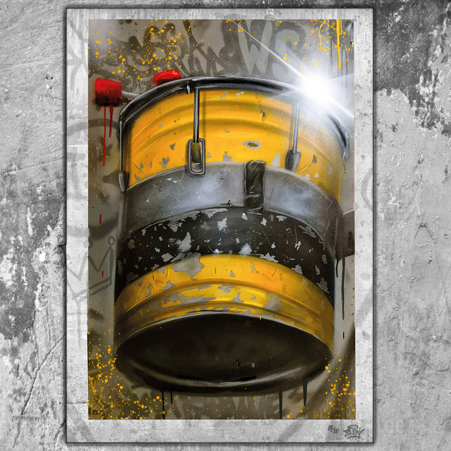 Limitierter Kunstdruck "TROMMEL" DIN A2 (42,0 x 59,4 cm)