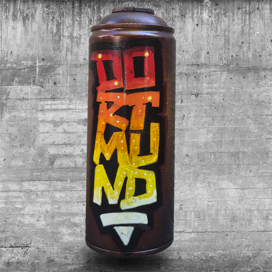 Handbemalte Sprühdose I DORTMUND Schriftzug I [35 /60]