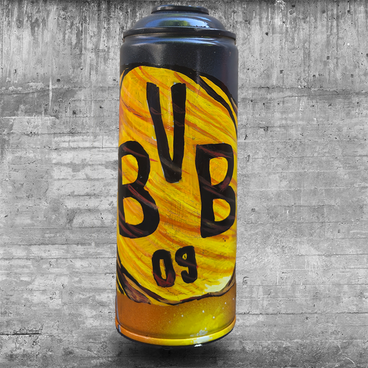 Handbemalte Sprühdose I BVB-Logo Schwenker I [15/60]