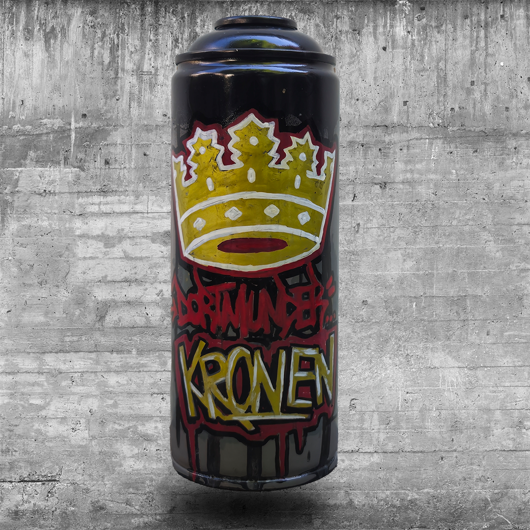Handbemalte Sprühdose I Dortmunder Kronen I [08/60]