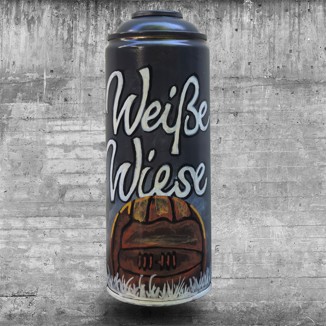 Handbemalte Sprühdose I Weiße Wiese I [36 /60]