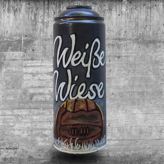 Handbemalte Sprühdose I Weiße Wiese I [36 /60]