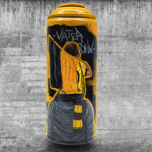 Handbemalte Sprühdose I Vater und Sohn I [04/60]