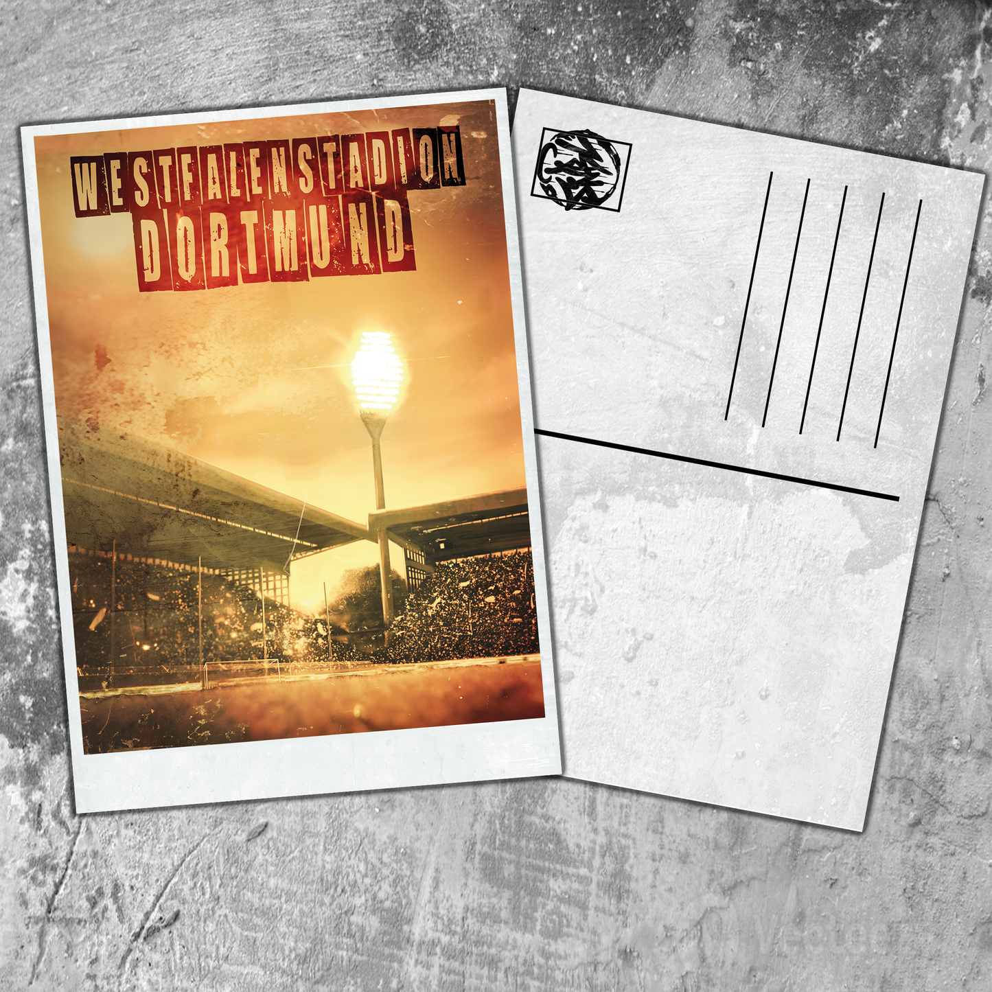 Postkarte "Westfalenstadion III" A5 Format (14.8 x 21 cm)