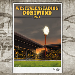 Limitierter Kunstdruck – Westfalenstadion Dortmund (1) (DIN A2)