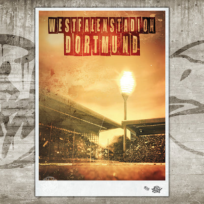 Limitierter Kunstdruck – Westfalenstadion Dortmund (3) (DIN A2)