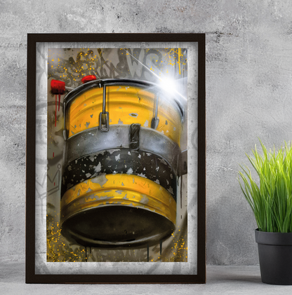 Limitierter Kunstdruck "TROMMEL" DIN A2 (42,0 x 59,4 cm)